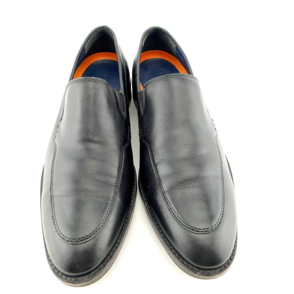 COLE HAAN Black Leather Slip-on Loafers 7.5 - Picture 2 of 6